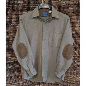 Pendleton 100% Virgin Wool Button Up Flannel Shirt Quilted Shacket Men's Medium